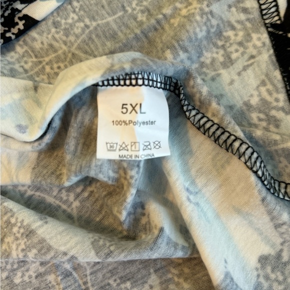 Women’s Sleeveless Plus Size 5X = 24W Floral Summer Casual T-Shirt Tank Top NWOT - Picture 4 of 7